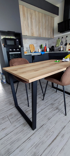 Стол раскладной Лота Лофт 120 25 мм юта / черный матовый фото покупателя 455