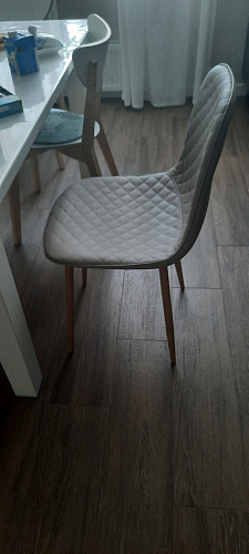 Стул на металлокаркасе Capri dark beige / white фото покупателя 116