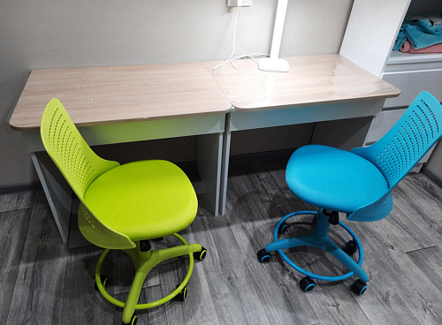 Компьютерное кресло Kiddy/Кидди розовое ткань (сетка) фото покупателя 34