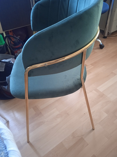 Стул на металлокаркасе Kamelia 1 beige / gold фото покупателя 7