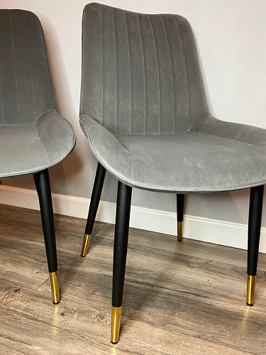 Стул на металлокаркасе Seda 1 green / gold / black фото покупателя 66