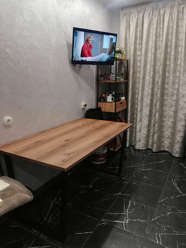 Стол Лота Лофт 140 25 мм черный матовый / бетон фото покупателя 334