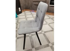 Стул на металлокаркасе Чилли синяя ткань / белый фото покупателя 466