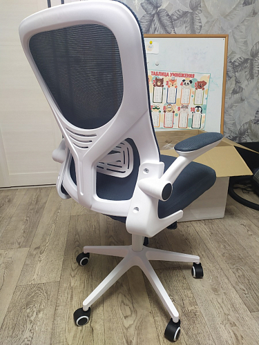 Компьютерное кресло Konfi gray / blue / white фото покупателя 289