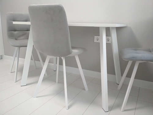 Стул на металлокаркасе Чилли черный / зеленый фото покупателя 1281