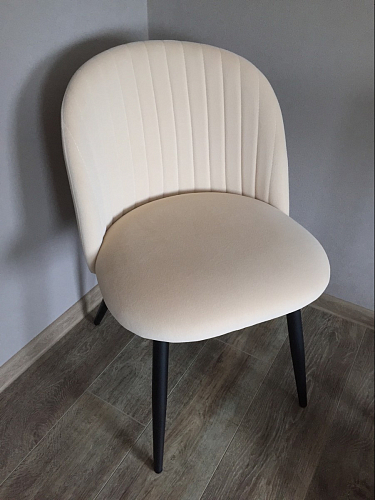 Стул на металлокаркасе Gabi latte / gold / black фото покупателя 979