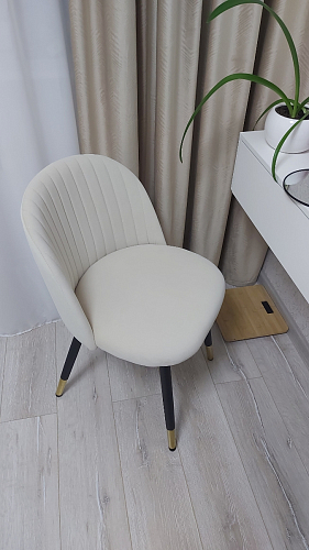 Стул на металлокаркасе Gabi 1 light blue / black / gold фото покупателя 751