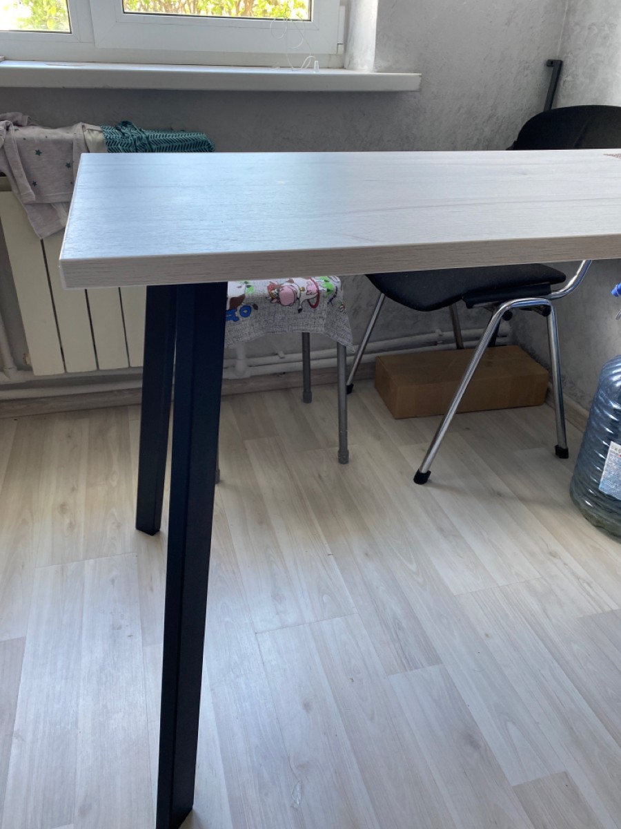 Стол Тринити Лофт 120 25 мм черный матовый / юта фото покупателя 219