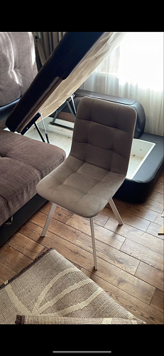 Стул на металлокаркасе Чилли синий / белый фото покупателя 918