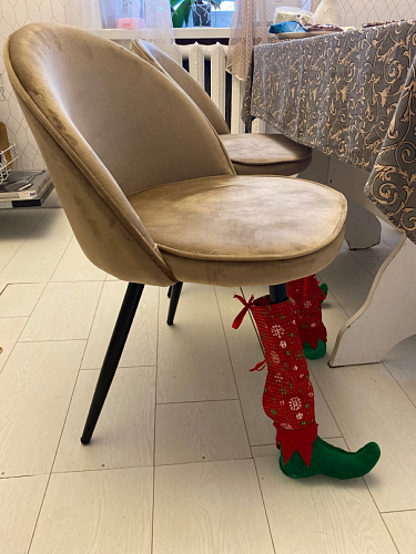 Стул на металлокаркасе Dodo blue фото покупателя 10