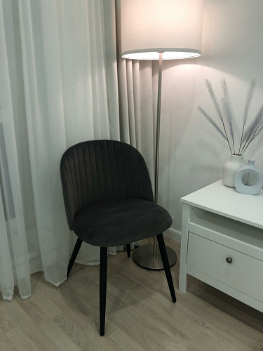 Стул на металлокаркасе Gabi gray / black фото покупателя 231