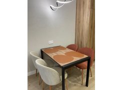 Стол Центавр дуб галифакс / черный матовый фото покупателя 48