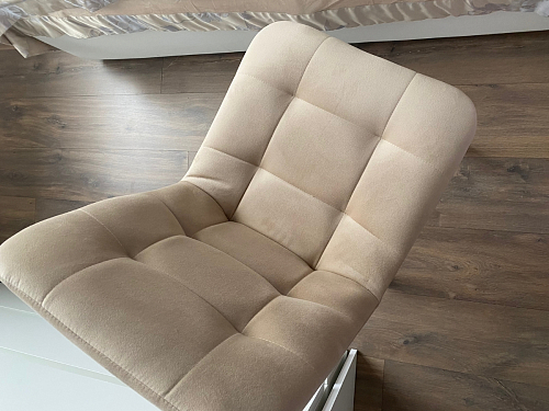 Стул на металлокаркасе Чилли серый велюр / черный фото покупателя 1053