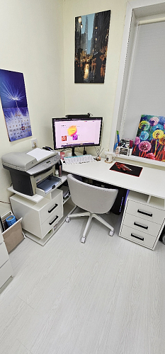 Компьютерное кресло Пард экокожа белый фото покупателя 175