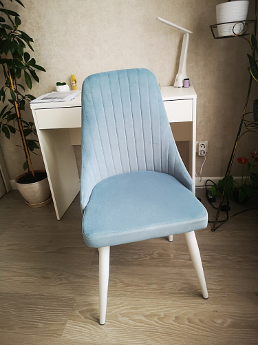 Стул на металлокаркасе Kora beige / black фото покупателя 34