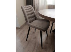 Стул на металлокаркасе Седа К крутящийся светло-серый  / белый фото покупателя 95