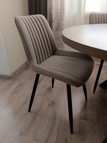 Комплект стульев Вейв 4 шт светло-серый / черный фото покупателя 95