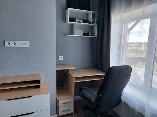 Компьютерный стол Джаз-24 левый дуб сонома фото покупателя 55