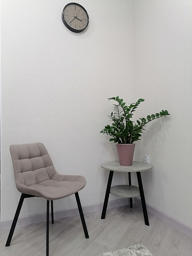 Стул на металлокаркасе Челси велюр коричневый / черный каркас фото покупателя 9