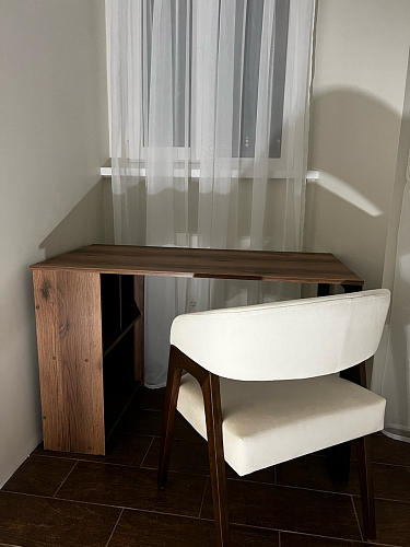 Письменный стол Битти Лофт 116х60х75 дуб вотан / белый матовый фото покупателя 61