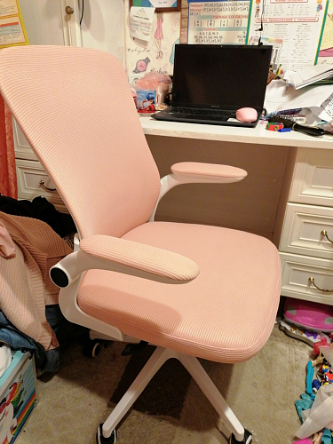 Компьютерное кресло Konfi pink / white фото покупателя 3