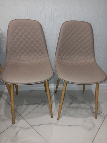 Стул на металлокаркасе Capri голубой фото покупателя 77