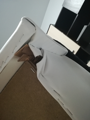 Диван Кельвин 140 коричневый микровельвет / бежевая экокожа фото покупателя 6