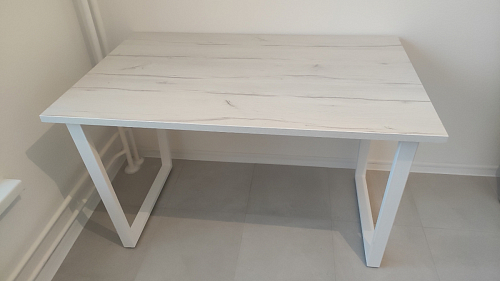 Стол Лота Лофт 140 25 мм черный матовый / дуб вотан фото покупателя 976