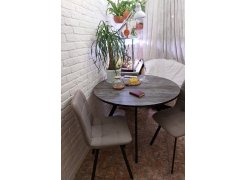 Стул на металлокаркасе Чилли светло-серый / черный фото покупателя 213