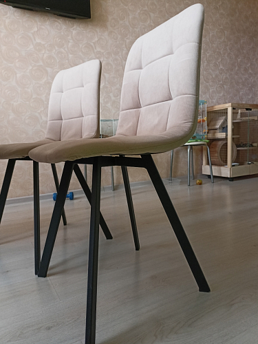 Стул на металлокаркасе Чилли синий / белый фото покупателя 1314