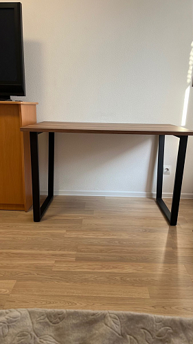 Деревянный стол Лота Лофт 120x75 дуб крафт табачный / черный матовый фото покупателя 786