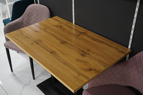 Стол на тумбе Мичиган Лофт 110х70 25 мм дуб вотан / белый / белый из шоурума 3