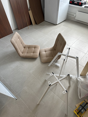 Комплект стульев Чилли 4 шт темно-серый / черный фото покупателя 284