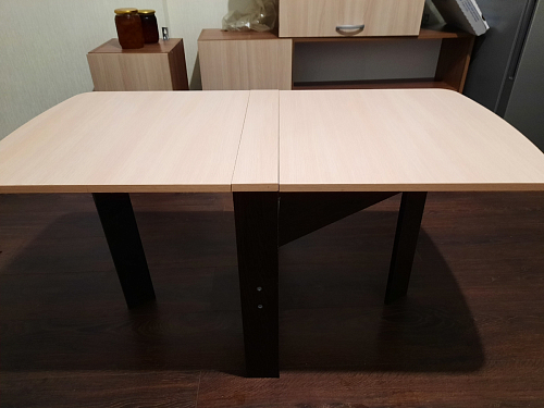 Стол-книжка СтК6 венге / дуб молочный высота 54 см фото покупателя 26