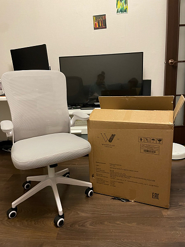 Компьютерное кресло Konfi light gray / white фото покупателя 132