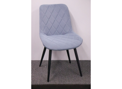 Стул на металлокаркасе Fox light blue / black из шоурума 1