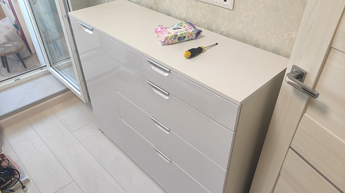 Комод Кастор белый / мокко фото покупателя 2