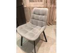 Стул на металлокаркасе Челси белый / латте фото покупателя 234