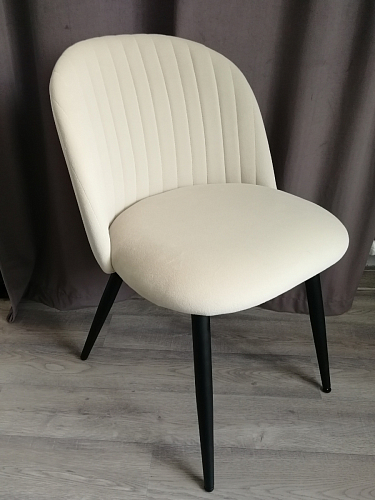 Стул на металлокаркасе Gabi 1 light purple / black / gold фото покупателя 230