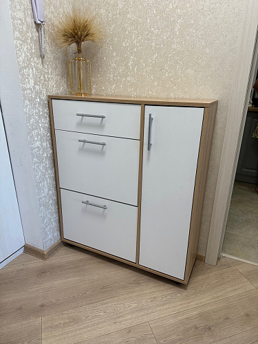 Обувница ТП-4 дуб сонома / белый фото покупателя 14