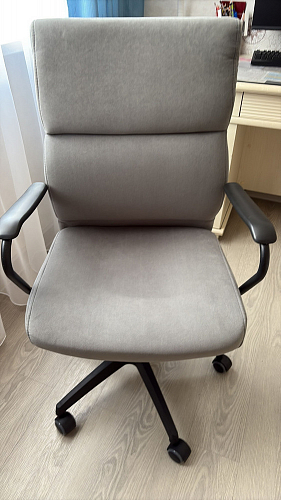 Компьютерное кресло Benefit флок серый 29 фото покупателя 47