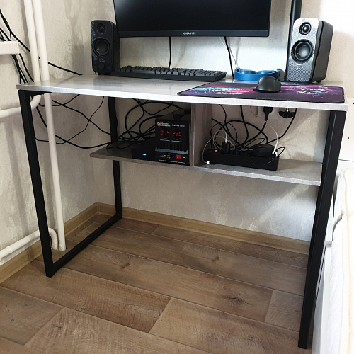 Письменный стол Клер Лофт черный матовый / бетон фото покупателя 4