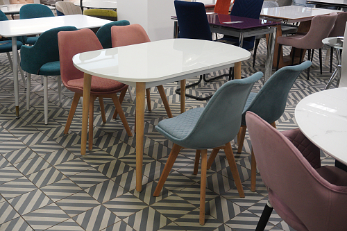 Деревянный стул Bonuss light gray / wood из шоурума 5