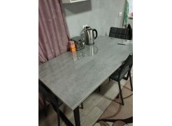 Деревянный стол Лота Лофт 120(160)х75 черный матовый / бетон светлый фото покупателя 707