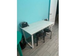 Стол Лота Лофт 140 25 мм черный матовый / бетон фото покупателя 145