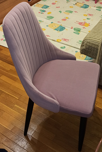 Стул на металлокаркасе Kora dark gray / black фото покупателя 48