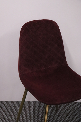 Стул на металлокаркасе Dabl wine red из шоурума 2