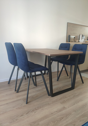 Стул на металлокаркасе Чилли бирюзовый / белый фото покупателя 425