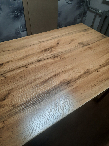 Стол Лота Лофт 140 25 мм черный матовый / бетон фото покупателя 316