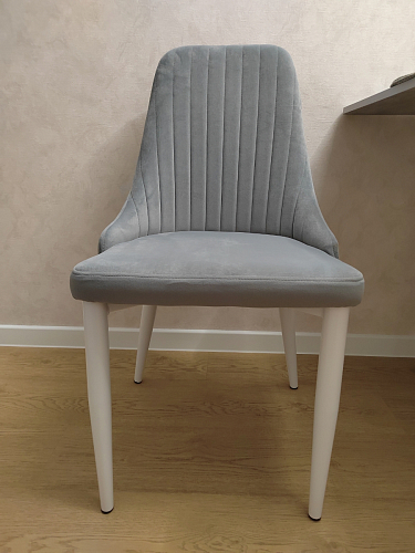 Стул на металлокаркасе Kora light blue / white фото покупателя 436